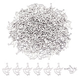 120Pcs 304 Stainless Steel Bird Pendants, Laser Cut, Hollow, Dove, Stainless Steel Color, 17x12x1mm, Hole: 0.9mm