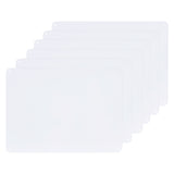 Plastic Blank Sheets, for DIY Projects, White, 25x18x0.08cm, Hole: 4mm