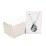 Cardboard Display Cards, Used For Necklace and Earring, White, 9x6cm