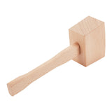 Beechwood Leathercraft Mallet, for DIY Stamping Cowhide Tool, Hammer Leather Craft Tools Carving, BurlyWood, 24.3x8.5x4.5cm