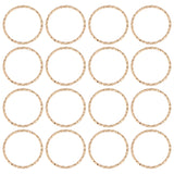 50Pcs Brass Linking Rings, Soldered, Nickel Free, Real 18K Gold Plated, 18x1mm, Inner Diameter: 16mm