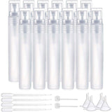 DIY Kit, with Plastic Spray Bottle, Plastic Funnel Hopper, Pipettes Dropper and Plastic Pump, Clear, 13.55cm, Capacity: 20ml