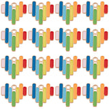Rainbow Color Alloy Enamel Pendants, Heart, Light Gold, 16.5x18x1.5mm, Hole: 1.8mm, 30pcs/box