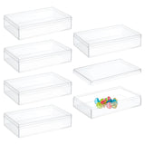 Rectangle Transparent Acrylic Storage Boxes, Gift Case, Clear, 7x11x2.5cm