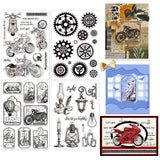 4 Sheets 4 Styles PVC Plastic Clear Stamps, for DIY Scrapbooking, Photo Album Decorative, Cards Making, Stamp Sheets, Mixed Shapes, 16x11x0.3cm, 1 sheet/style