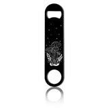 430 Stainless Steel Bottle Openers, Laser Cut, Rectangle, Mushroom, 178x40x2mm