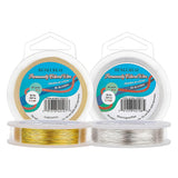 Round Copper Wire for Jewelry Making, Mixed Color, 26 Gauge, 0.4mm, 2 rolls/set