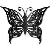 Iron Wall Signs, Metal Art Wall Decoration, for Living Room, Home, Office, Garden, Kitchen, Hotel, Balcony, Butterfly, 300x230x1mm, Hole: 5mm
