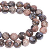 2 Strands Natural Llanite Beads Strands, Round, 8~9mm, Hole: 1mm, about 47pcs/strand, 15.1 inch