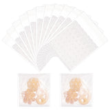 OPP Cellophane Self-Adhesive Cookie Bags, for Baking Packing Bags, Rectangle with Lace Pattern, White, 130x100x0.1mm, about 100pcs/bag