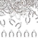 120Pcs Alloy Pendants, Horseshoe, Antique Silver, 18x12x1.5mm, Hole: 2mm