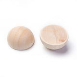 Wood Cabochons, Half Round/Dome, 19~19.5x10~10.5mm