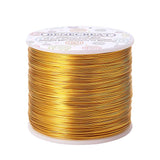 Round Aluminum Wire, Champagne Yellow, 20 Gauge, 0.8mm, about 770.99 Feet(235m)/roll