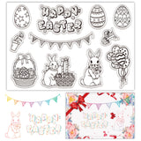 Custom PVC Plastic Clear Stamps, for DIY Scrapbooking, Photo Album Decorative, Cards Making, Stamp Sheets, Film Frame, Rabbit, 160x110x3mm