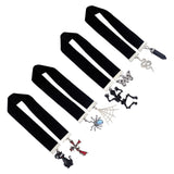 Halloween Theme Velvet Ribbon Bookmark, Gothic Style Alloy Enamel Spider/Skull/Cross Pendant Bookmark, Synthetic Blue Goldstone Bullet Charm Book Marker, Black, 327~338mm, 4 style, 1pc/style, 4pcs/set