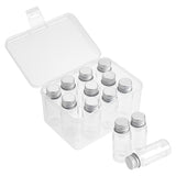 15pcs Plastic Bottles Bead Containers, with Aluminum Caps, Clear, 6.1x2.45cm, Capacity: 15ml(0.51fl. oz)