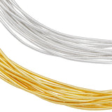 40G 2 Colors Indian Copper Wire Gimp Wire, Flexible Coil Wire, Metallic Thread for Embroidery Projects and Jewelry Making, Mixed Color, 20 Gauge, 0.8mm,  20g/color
