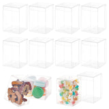 PVC Plastic Gift Storage Case, Gift Packaging Supplies, Rectangle, Clear, 7x7x10cm