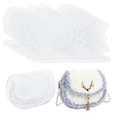 Plastic Mesh Canvas Bag Sheets Sets, for DIY Crafting Knit Handbag Accessories, White, 42.5x23.3x0.15cm, Hole: 4mm