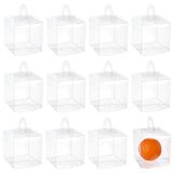 Transparent Plastic Gift Boxes, Square, Clear, 10x10x10cm