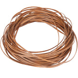 Plastic Imitation Cane Wire Cord, Flat, Camel, 5mm