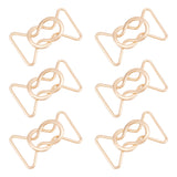 6 Pairs Zinc Alloy Clasps, Cadmium Free & Lead Free, 8 Shape, Light Gold, 52.5x40.5x8mm