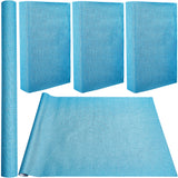 DIY Faux Suede Fabric, with Paper Back, for Book Binding, Velvet Box Making, Sky Blue, 1500x430mm
