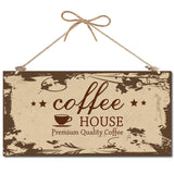 Printed Wood Hanging Wall Decorations, for Front Door Home Decoration, with Jute Twine, Rectangle with Word, BurlyWood, 30x15x0.5cm, Rope: 40cm