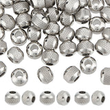 50Pcs 201 Stainless Steel Beads, Column, Cadmium Free & Nickel Free & Lead Free, Rondelle, Stainless Steel Color, 8x6.5mm, Hole: 3mm