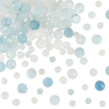 150Pcs 3 Styles Natural Aquamarine Beads Strands, Faceted, Round, 2~4mm, Hole: 0.5mm, 50pcs/style