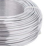 Aluminum Wire, for Jewelry Making, Silver, 12 Gauge, 2.0mm, about 180.44 Feet(55m)/500g