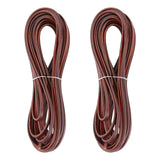 Flat Leather Jewelry Cord, Jewelry DIY Making Material, Coconut Brown, 3x1.4mm, about 10.94 Yards(10m)/Roll