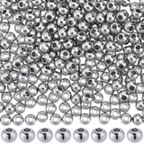 304 Stainless Steel Spacer Beads, Round, Stainless Steel Color, 4x3mm, Hole: 1.5mm, 400pcs