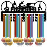 Sports Theme Iron Medal Hanger Holder Display Wall Rack, 3-Line, with Screws, Gymnastics, Sports, 130x290mm