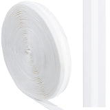 Imitation Nylon Flat Elastic Non-slip Band, Silicone Gripper Elastic Cord, For Clothing, Garment Accessories, White, 22mm