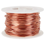 Copper Wire, Round, for Wire Wrapped Jewelry Making, Raw(Unplated), 18 Gauge, 1mm, about 147.64 Feet(45m)/Roll