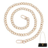 Bag Strap Chains, Iron Curb Link Chains, with Swivel Lobster Claw Clasps, Golden, 31.5 inch(80cm), 9.5mm