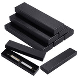 Cardboard Pen Package Boxes, Pen Gift Boxes, Rectangle, Black, 17.4x4.4x2.2cm