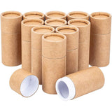 Kraft Paper Packaging Boxes, For Pen Container and Tea Caddy, Tube, BurlyWood, 8.35cm, Capacity: 10ml
