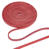 Cowhide Cord, for Necklace & Bracelet Making Accessories, FireBrick, 6x2mm