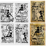 Custom PVC Plastic Stamps, for DIY Scrapbooking, Photo Album Decorative, Cards Making, Stamp Sheets, Film Frame, Angel & Fairy, 29.7x21cm