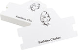 Cardboard Necklace Display Cards, White, 11.3x18.5x0.05cm