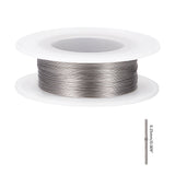 Steel Wire, Silver, 0.25mm, about 492.12 Feet(150m)/roll