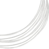 999 Fine Silver Sterling Silver Round Wire, with 2Pcs Cloth, for Rings Bangles Jewelry Maknig, Silver, 21 Gauge, 0.7mm, about 1m/bag