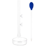 Glass Fish Shrimp Feeding Tube and Dish, with Acrylic Coral Feeder Aquarium Pipette, Clear, 30cm