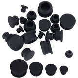24Pcs 4 Style Silicone Bottle Seal Plug, Reusable Replacement Bottle Stopper, Black, 9~19x8~11mm, pin: 5~15mm, 6pcs/style