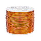 Round Aluminum Wire, Orange Red, 20 Gauge, 0.8mm, about 770.99 Feet(235m)/roll