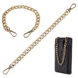 2Pcs Aluminum Curb Chain Bag Shoulder Straps, with Alloy Swivel Clasps, for Bag Replacement Accessories, Antique Bronze, 30.5cm