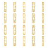 Brass Pendants, Phase of the Moon, Golden, 30x7x0.5mm, Hole: 1.4mm, 30pcs/box