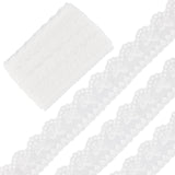 Cotton Hollow Embroidered Lace Trim, Bowknot Pattern, White, 1-5/8 inch(40mm)